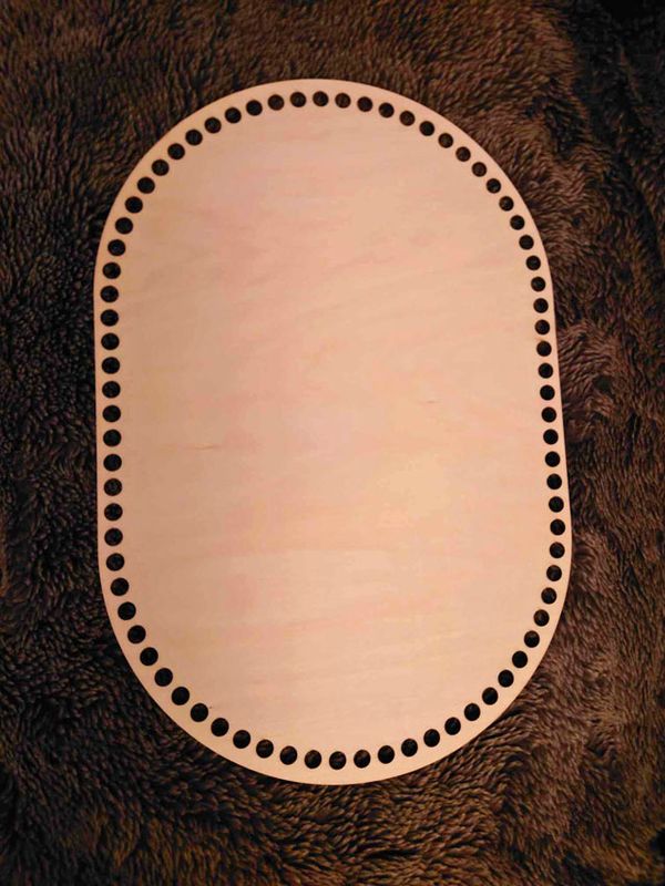 Trebunn til kurv, oval XL