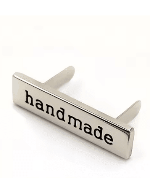 Handmade metallskilt, sølv