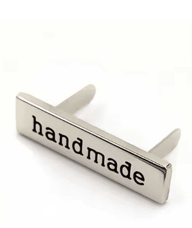 Handmade metallskilt, sølv