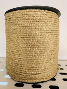 Hovedbilde 230 Gull med glitter - Tykk heklesnor